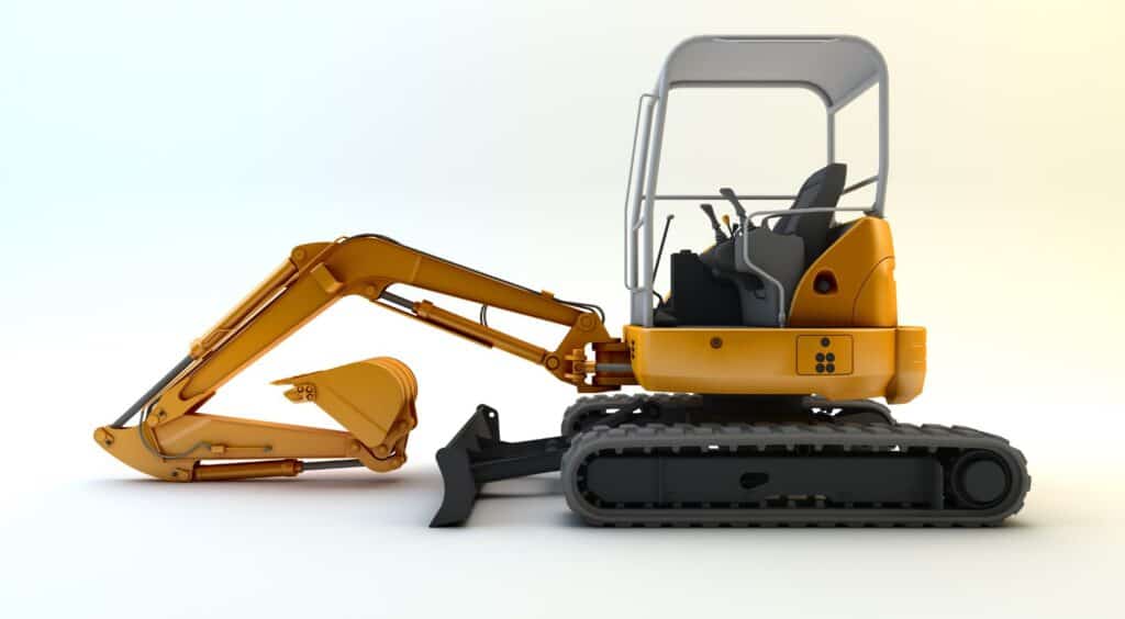 How do Attachments affect a mini excavator's weight