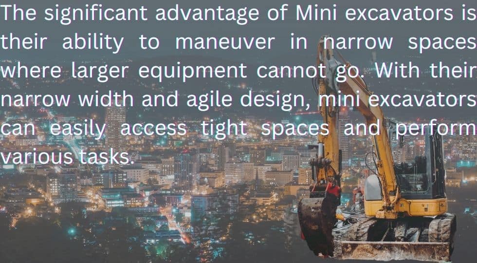 advantages of mini excavator